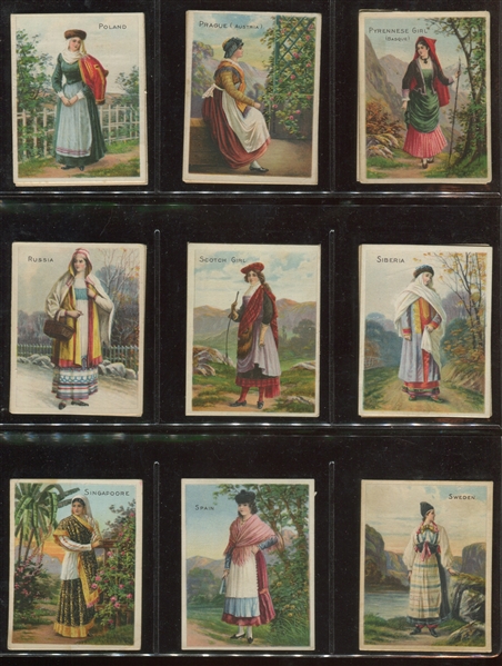 T52 Costumes Mixed Back Set of (51) Cards