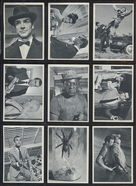1965 Philadelphia Gum James Bond Movies Complete Set of (66) Cards