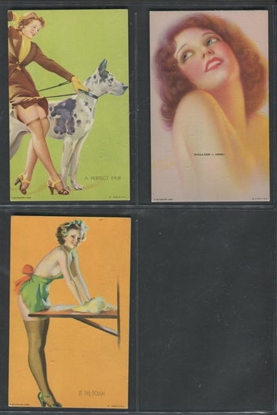 1950's Mutoscope Beauties Mixed Lot of (7) Cards