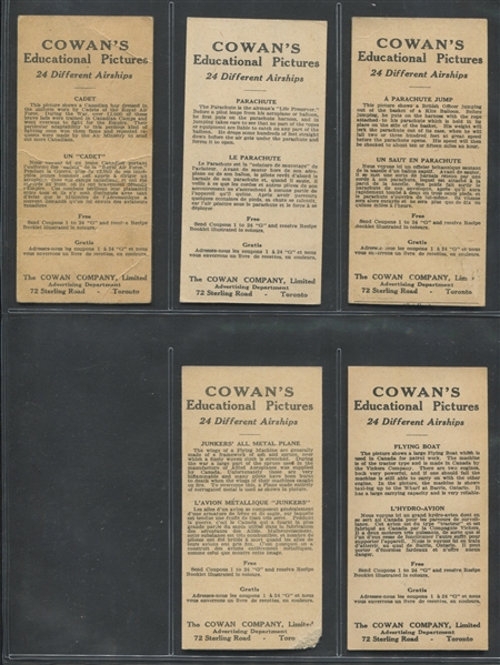 V1 Cowan's Airships Near Set (15/24) Cards