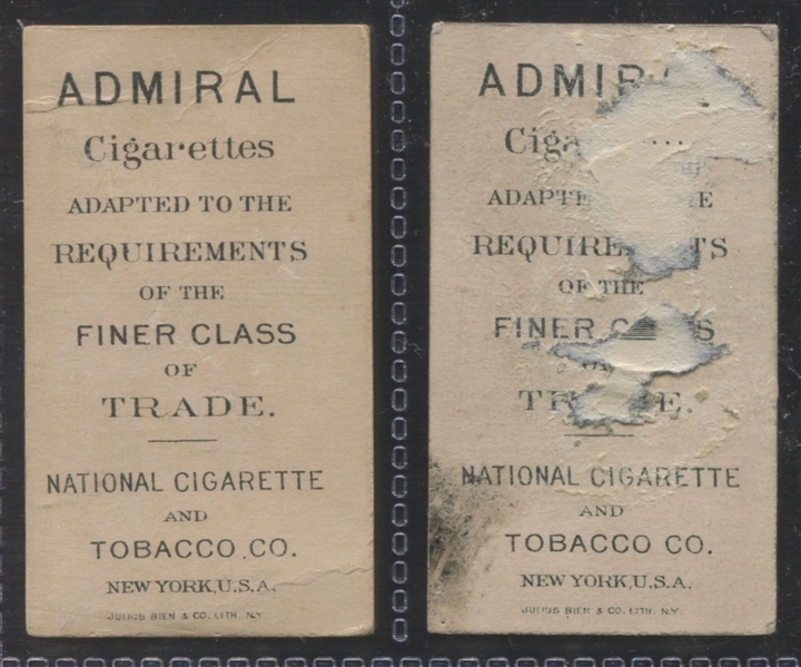 N388 Admiral Cigarettes National Types Lot of (2) Cards