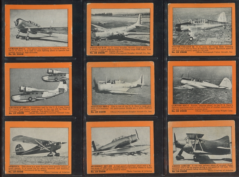 R177 Gum Inc Zoom Color (101-200) Orange Lot of (32) Cards