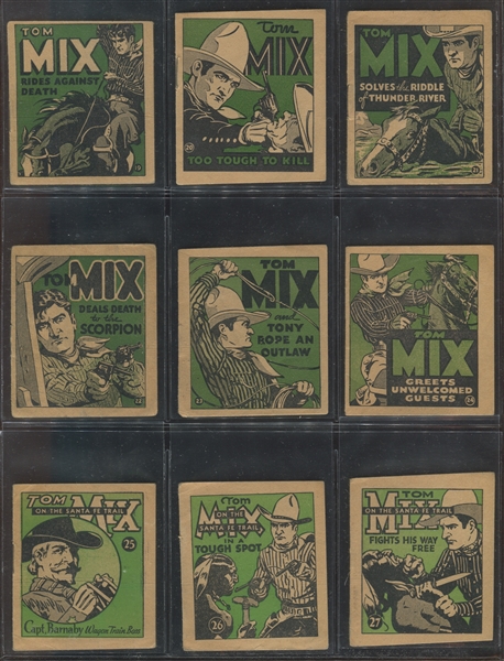 R151 National Chicle Tom Mix Booklet Set of (48) With Original Wrapper