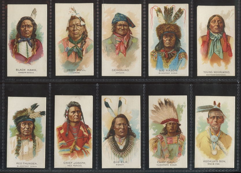 N2 Allen & Ginter American Indians Lot of (15) With Geronimo