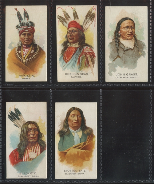 N2 Allen & Ginter American Indians Lot of (15) With Geronimo