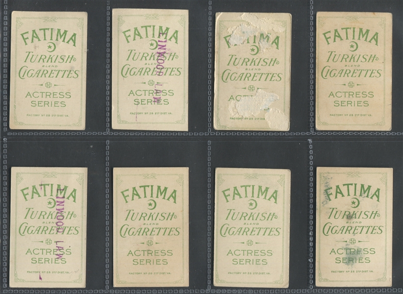 T27-2 Fatima Actress Series Lot of (16) Cards