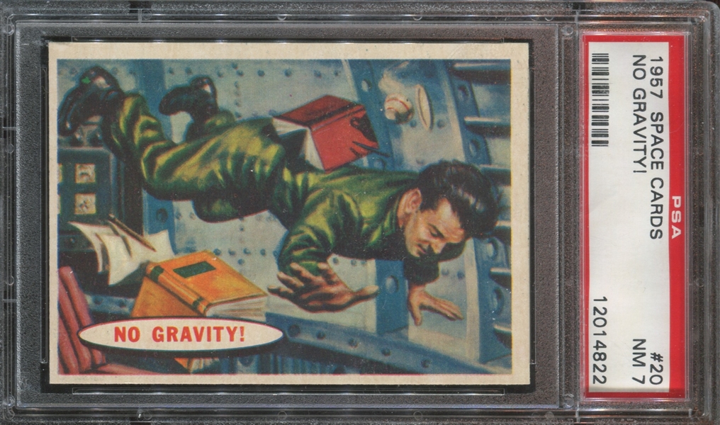 1957 Topps Space #20 No Gravity! PSA7 NM