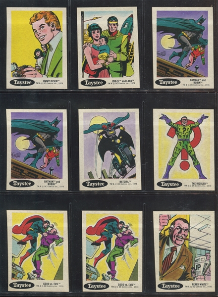 1978 Taystee Bread DC Comic Stickers Lot of (16) Stickers