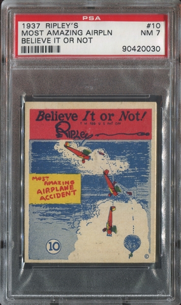 R21 Wolverine Gum Believe It Or Not #10 Most Amazing Airplane Accident PSA7 NM