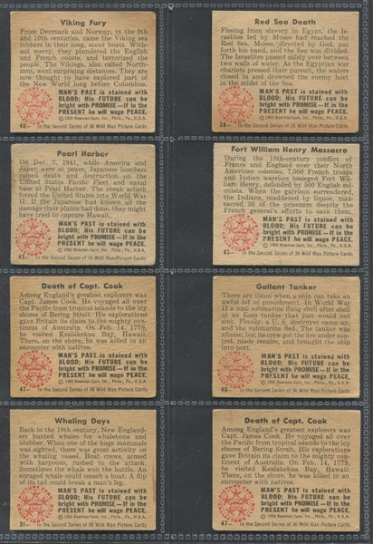 1950 Bowman Wild Man Lot of (14) Cards