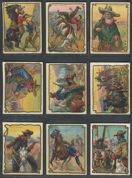 T53 Hassan Cigarettes Cowboys Complete Set of (49) Cards