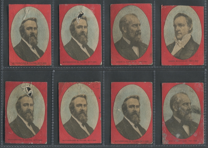 D67 Ward's Bakery Presidential Portraits Lot of (10) Cards