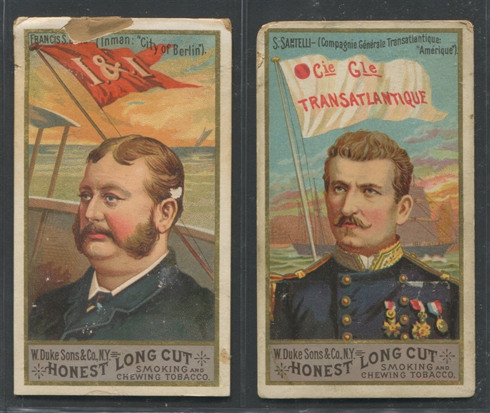 N127 Duke Honest Long Cut Sea Captains Lot of (4) Cards