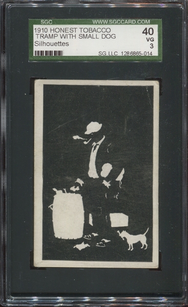 T100 Honest Tobacco Silhouettes Tramp with Small Dog SGC40 VG3