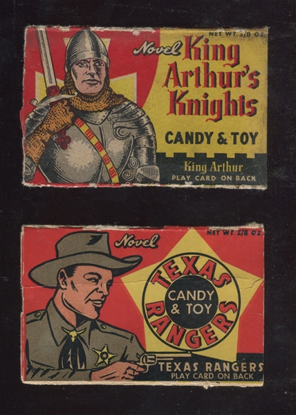 R722 Novel Package Candy Box Front Panel Lot of (9) With Tough Examples
