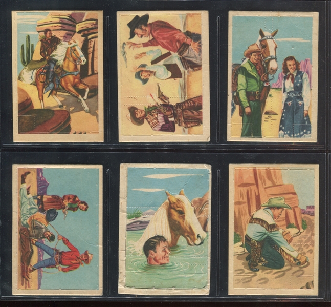 F278-19 Post Roy Rogers Pop-Outs Lot of (6) Different