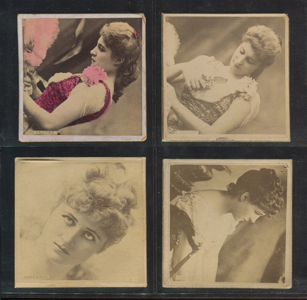 N152 Duke Photographs From Life Actress lot of (4) With Langtry and Anderson