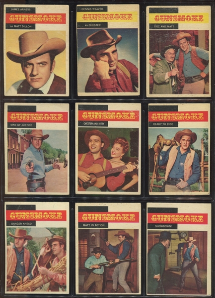 1958 Topps TV Westerns Near Complete Set (70/71) Cards