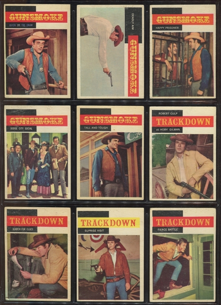 1958 Topps TV Westerns Near Complete Set (70/71) Cards
