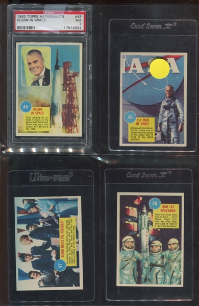 1963 Topps Astronauts Complete Set of (55) NM Cards