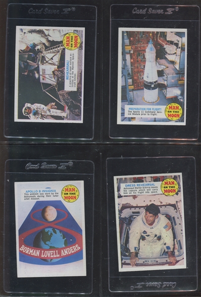 1969 Topps Man on the Moon Complete Set of (55) Cards and (3) Variation Cards NM