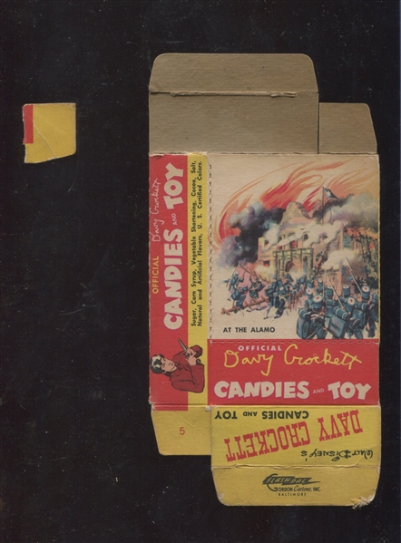 R809 Novel Candy Davy Crockett Complete Candy Box At the Alamo