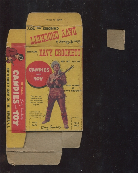 R809 Novel Candy Davy Crockett Complete Candy Box At the Alamo