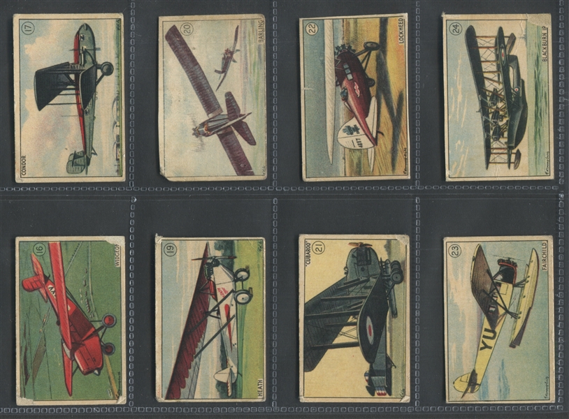 V88 Patterson Chocolates Aviation Series Lot of (33) Cards