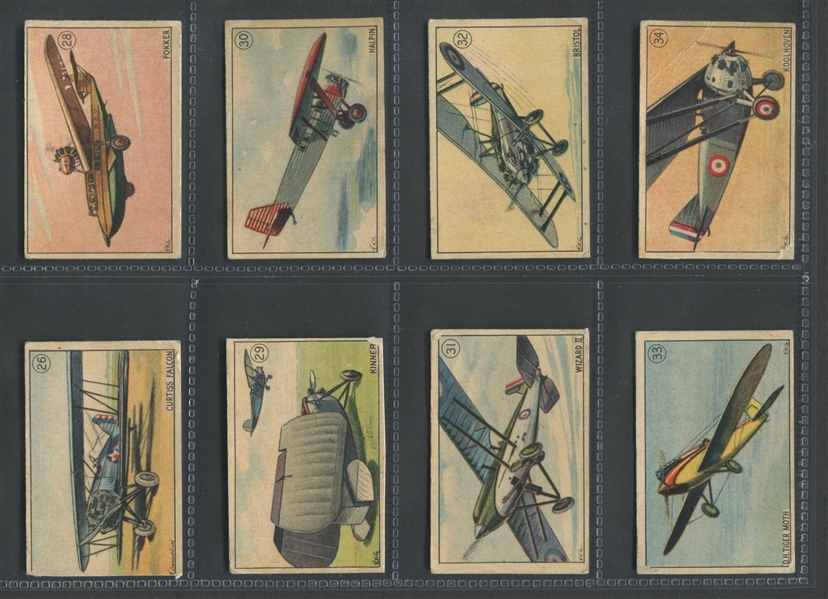 V88 Patterson Chocolates Aviation Series Lot of (33) Cards
