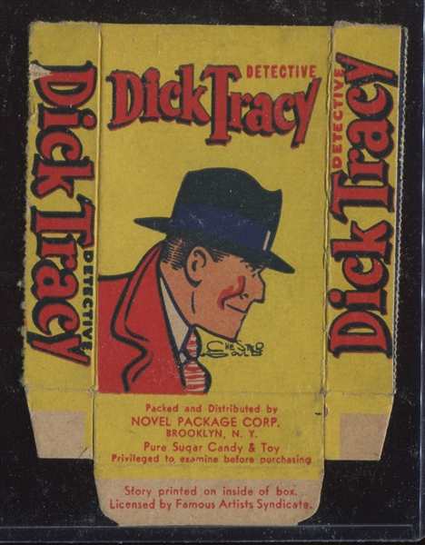 R42 Novel Package Dick Tracy Coupon Pair of Partial Boxes