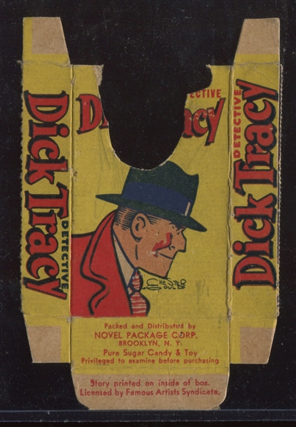 R42 Novel Package Dick Tracy Coupon Pair of Partial Boxes