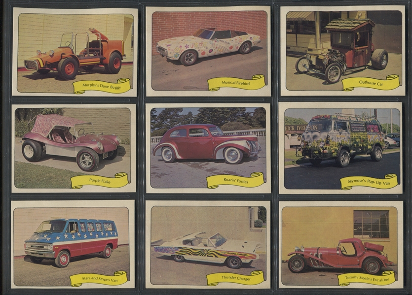 1975 Fleer Kustom Kars - Series 2 Complete Set of (39) Different Stickers