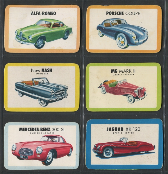 F281-5 Skinner Raisin Bran Sports Car Pictures Complete Set of (10) Cards
