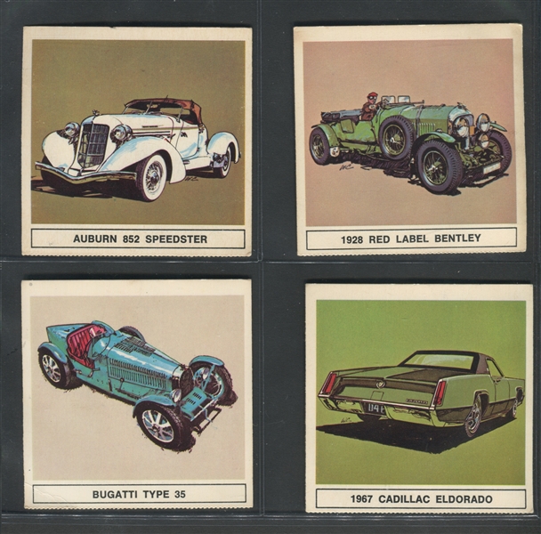 1967 B/A Gallery of Great Cars English Backs Complete Set (24)