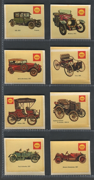 UO-UNC Shell Oil Antique Autos Decals Lot of (20) Decals