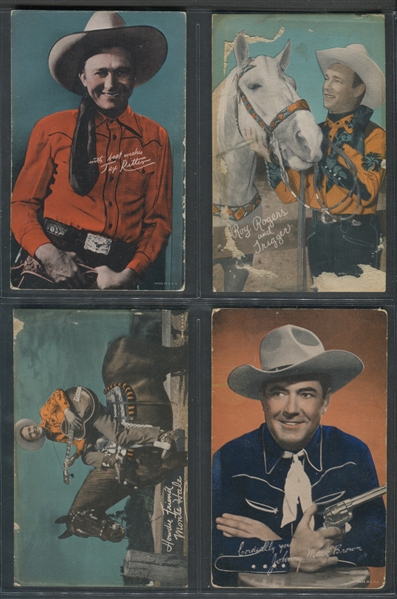 1940's Mutoscopes Colorized Western Cowboy Lot of (18) Cards