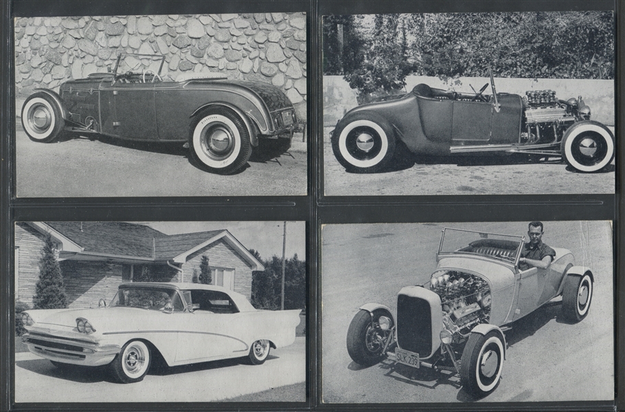 1960's Hot Rod and Auto Exhibit Cards Lot of (8)