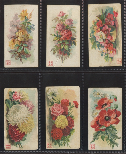 T473 American Cigarettes Flowers Lot of (6) Cards