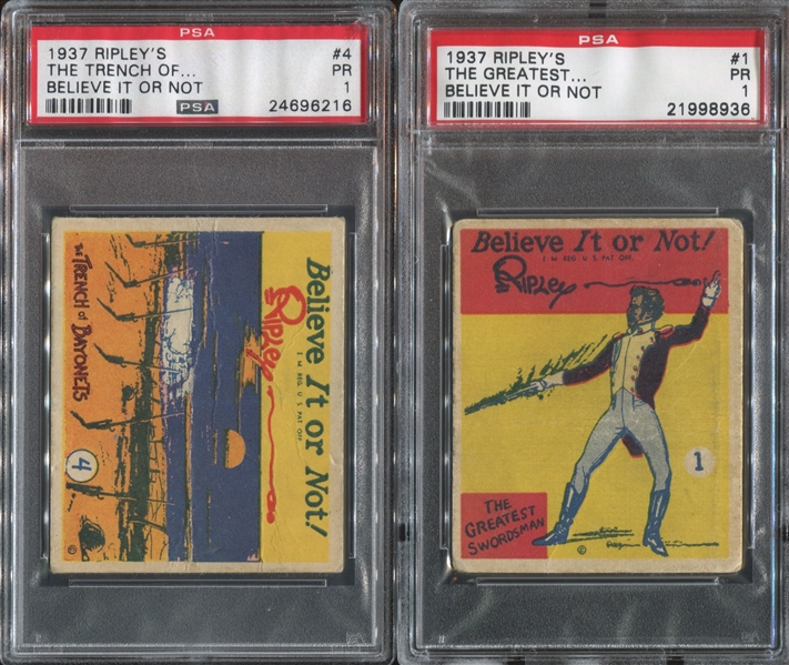 R21 Wolverine Gum Ripley's Believe it or Not Lot of (4) PSA-Graded Cards