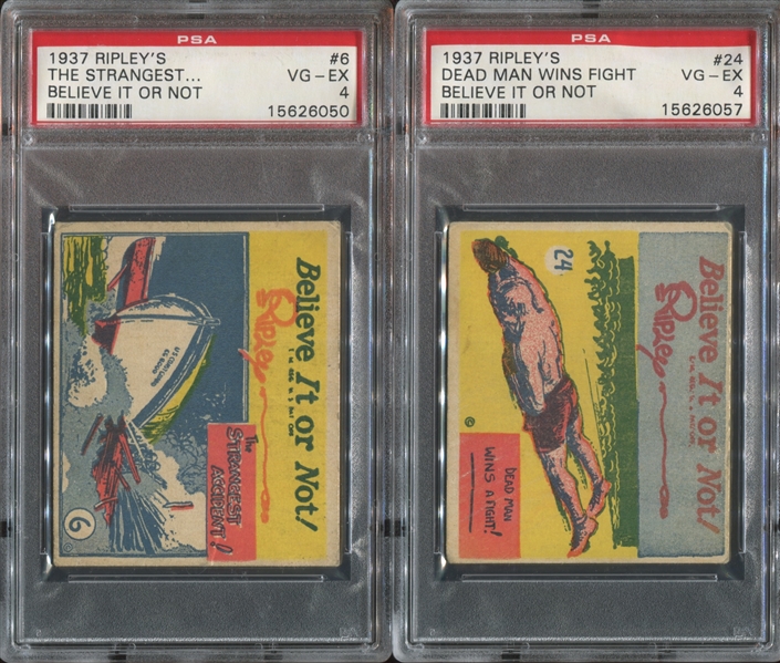 R21 Wolverine Gum Ripley's Believe it or Not Lot of (5) PSA4 VG-EX Graded Cards