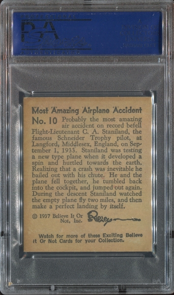 R21 Wolverine Gum Ripley's Believe it or Not #10 Most Amazing Airplane PSA6 EX-MT