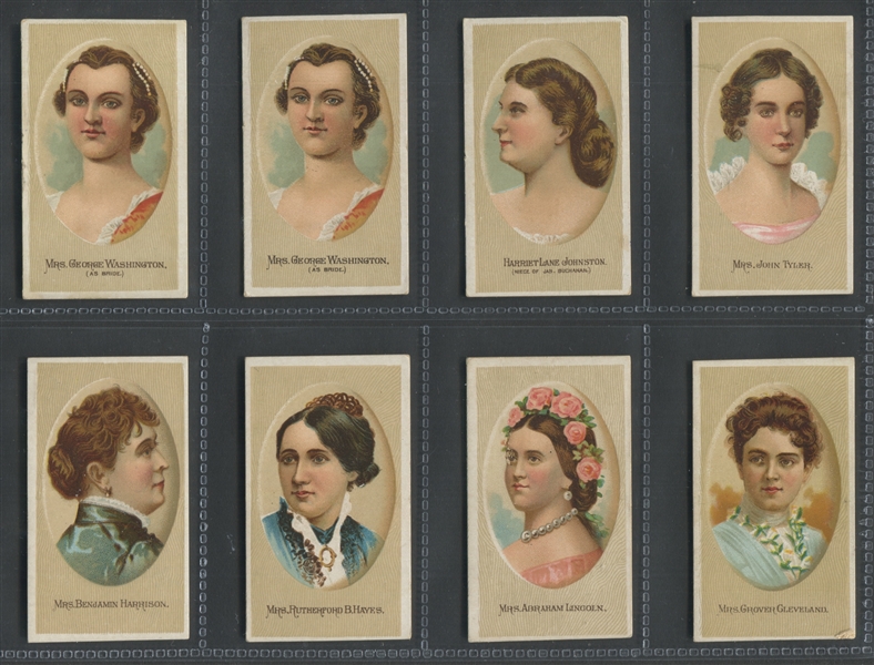 N353 Consolidated Ladies of the White House Lot of (8) Large Format Cards