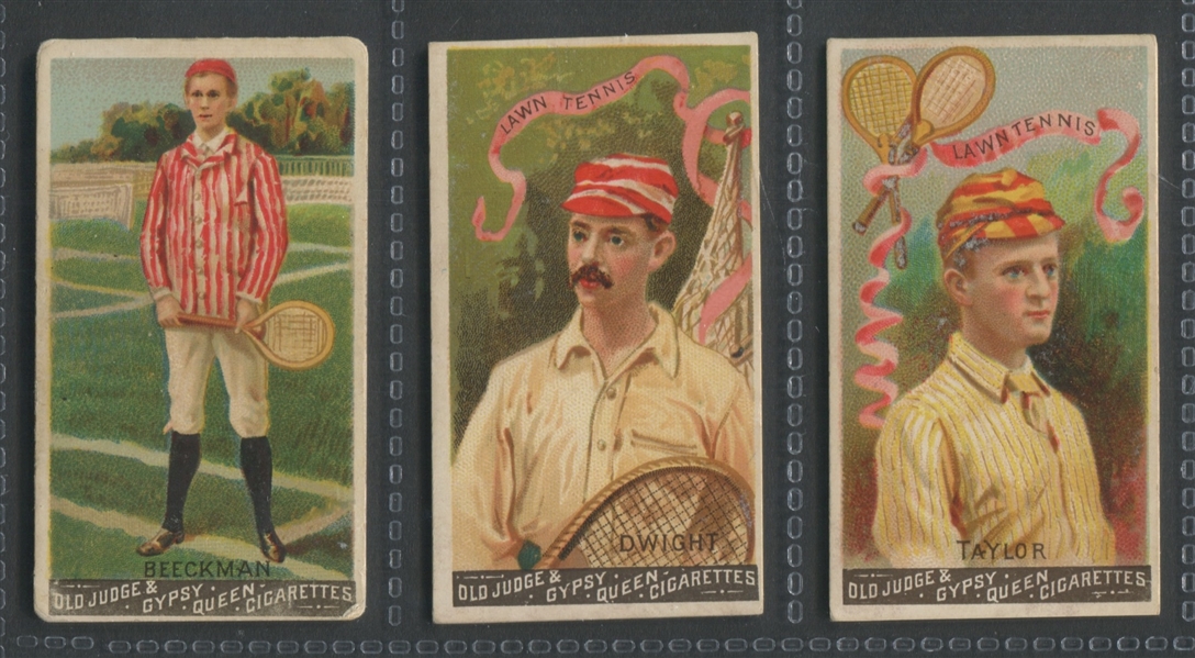 N162 Goodwin Tobacco Champions Lot of (3) Tennis Players