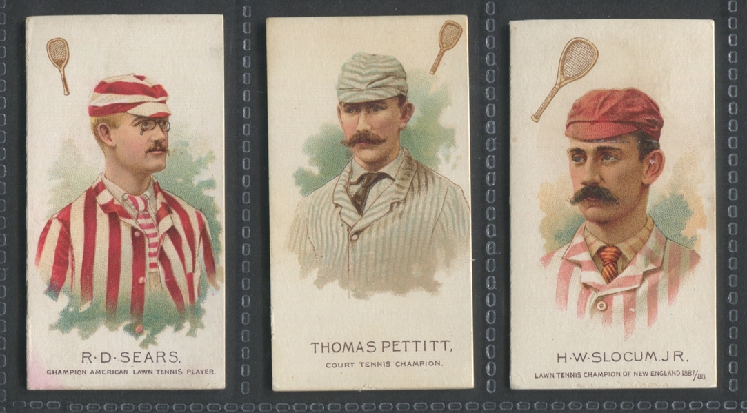 N29 Allen & Ginter World's Champions (Series II) Tennis Players Lot of (3) Cards