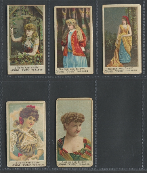 N488 August Beck Yum Yum Actresses Lot of (5) Cards
