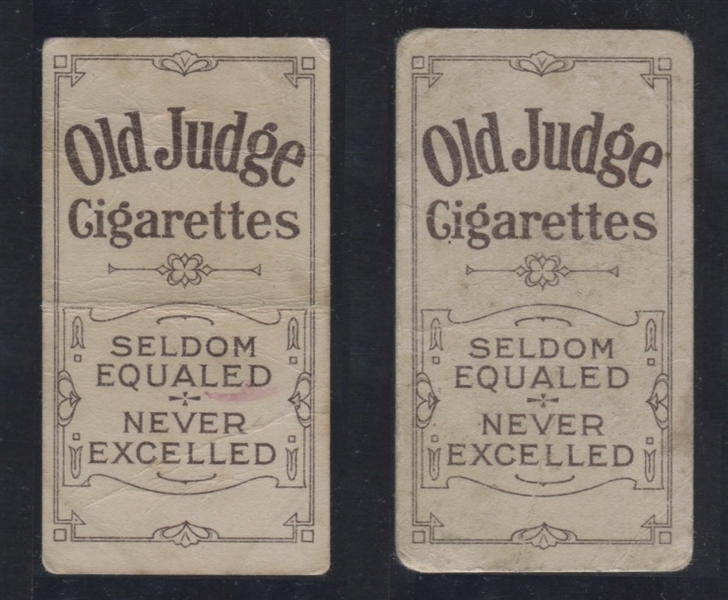 N-UNC Old Judge Cigarettes Wild Animals Lot of (2) Cards
