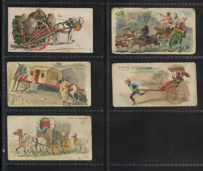 N90 Duke Cigarettes Vehicles of the World Lot of (5) Cards