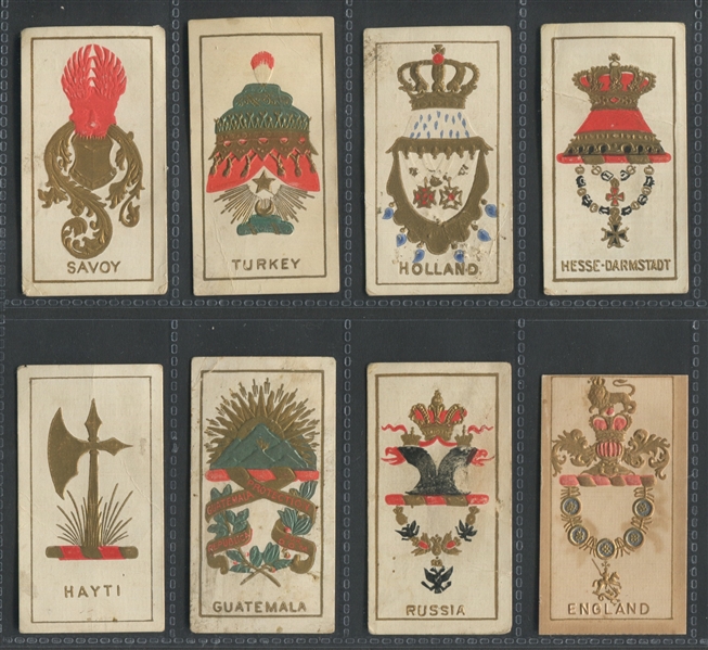N181 Kimball Cigarettes Arms of Dominions Lot of (18) Cards
