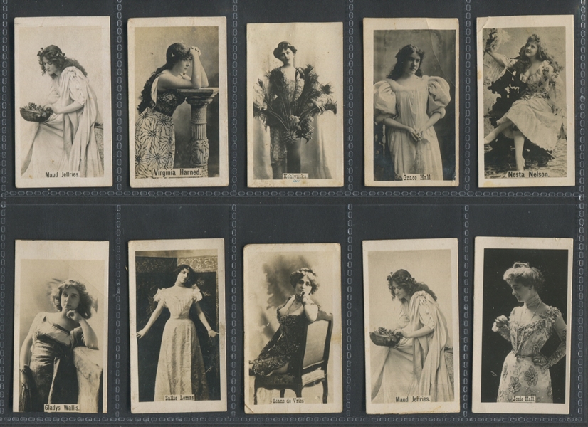 T401-2 American Tobacco Company Actresses (Thin) Lot of (10) Cards
