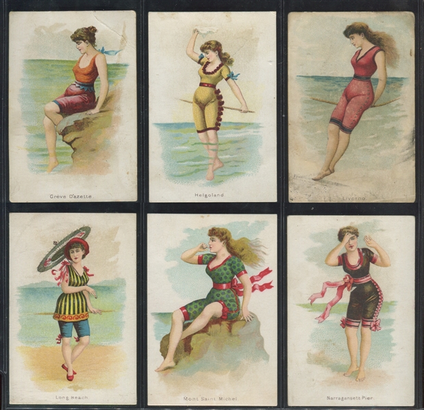 N192 Kimball Cigarettes Fancy Bathers Complete Set of (20) Cards